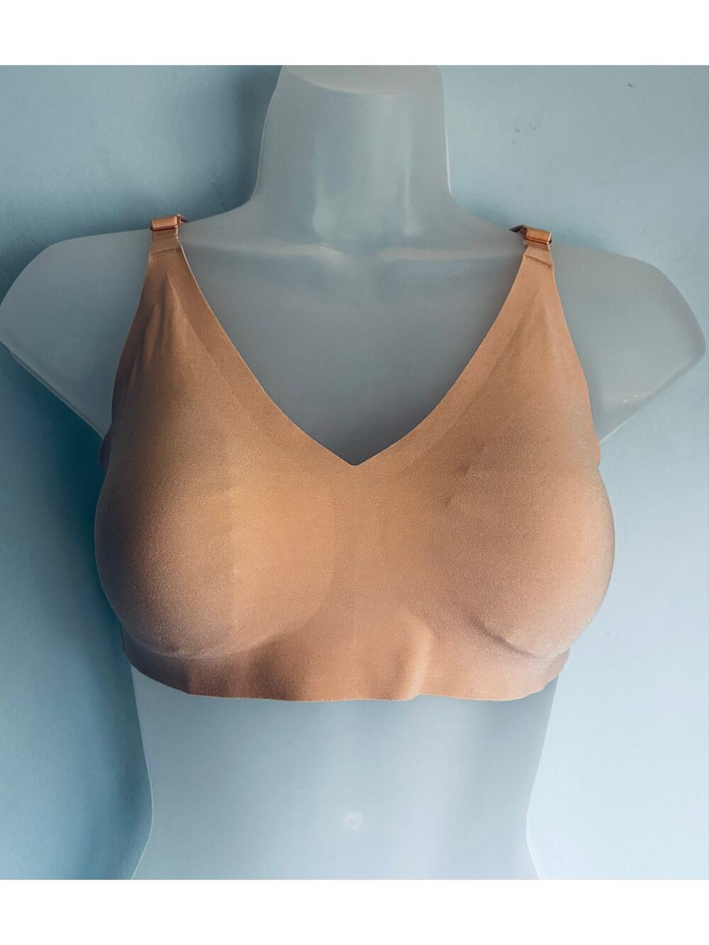 PINK Victoria's Secret Bralette Beige Medium NWOT Lightweight Comfort